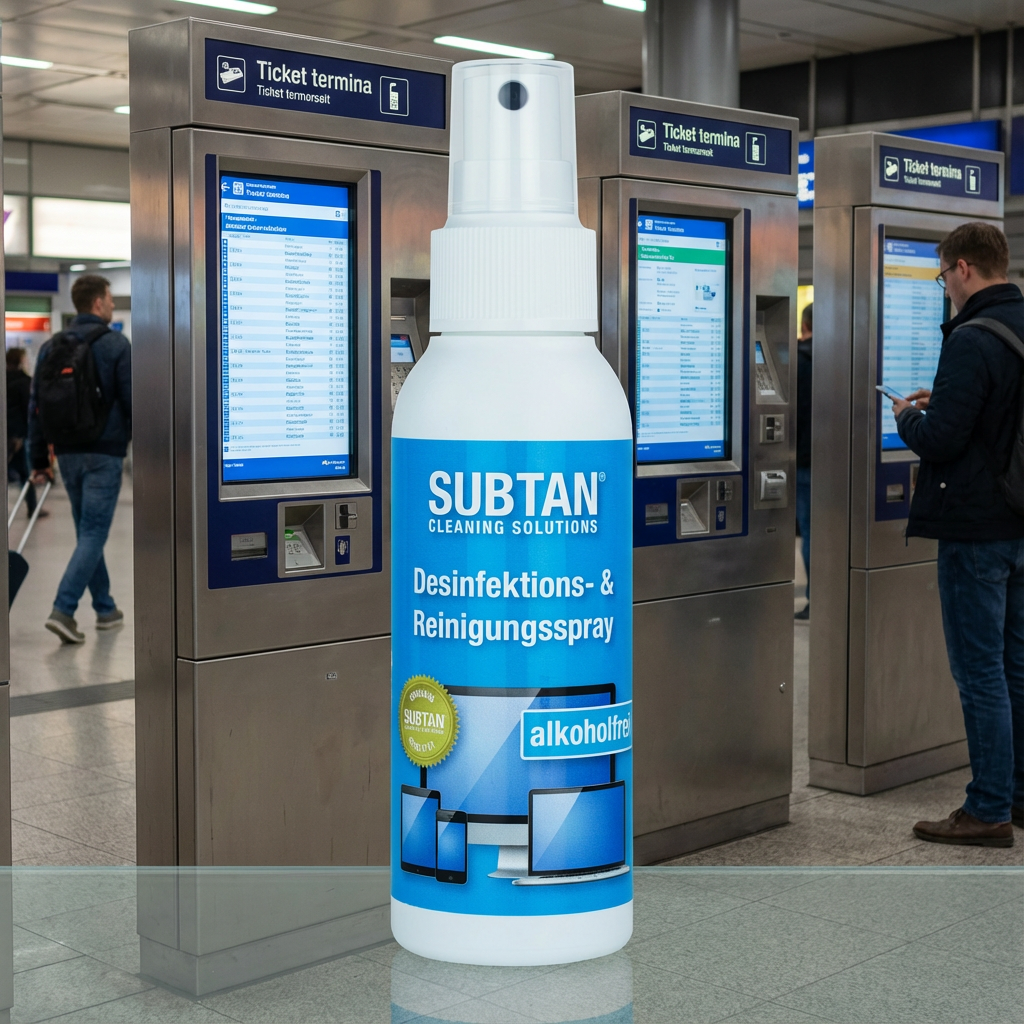 Display-Desinfektionsset SUBTAN® Blue | 100 ml + 2 Tücher