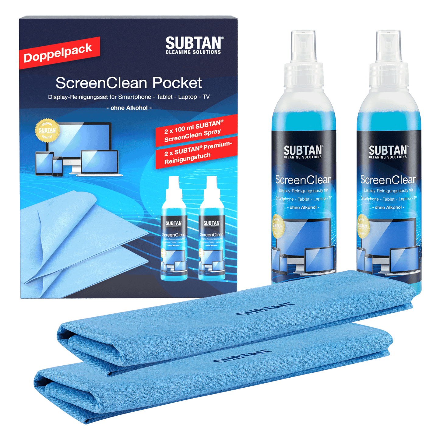 SUBTAN® ScreenClean Pocket Doppelpack