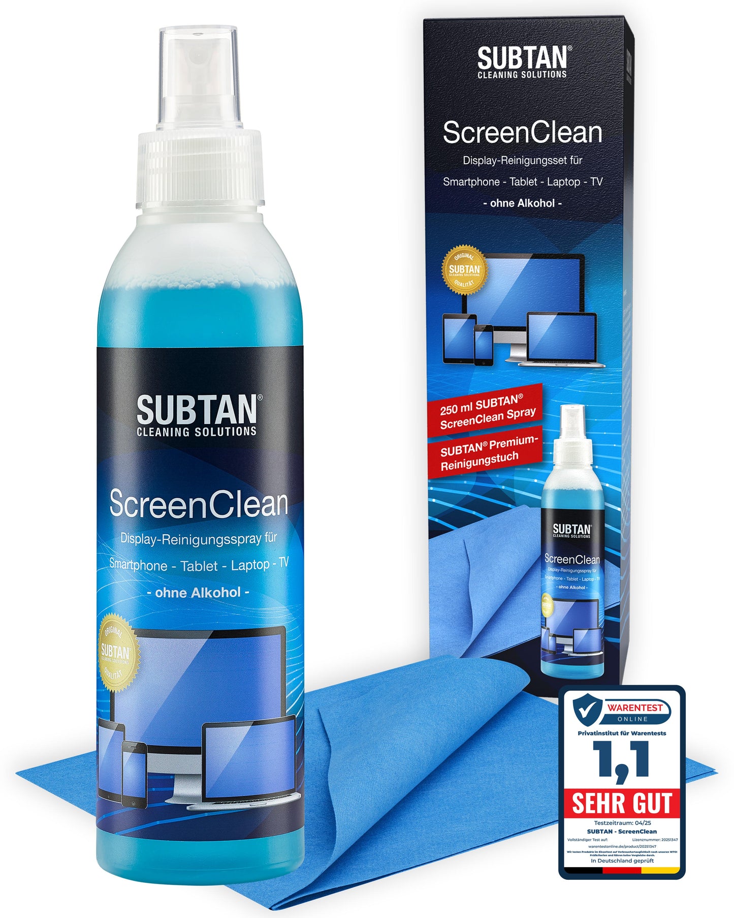 SUBTAN® ScreenClean Display Reinigungsset