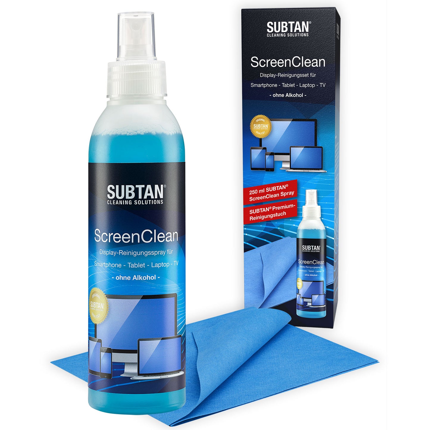 SUBTAN® ScreenClean Display Reinigungsset